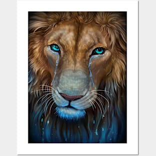 Lion tears Posters and Art